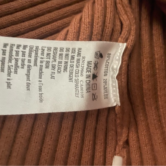 Rhythm Rust Ribbed Long-Sleeve Crewneck - Picture 5 of 5